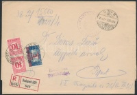 1927 Ajánlott levél portózva / Registered cover with postage due