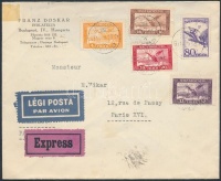 1931 Expressz légi levél Párizsba / Expressz airmail cover to Paris