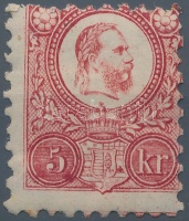 1871 Réznyomat 5kr eredeti gumival (25.000)