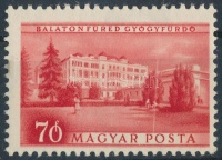 1953 Üdülők 70f függőleges fehér csík