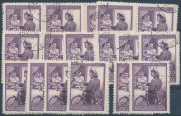 1953 Bélyegnap (26.) 15 db sor összefüggésekben + 2 db 2+2Ft
