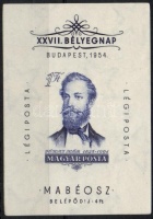 1954 Jókai vágott blokk (17.000)