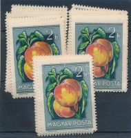 1955 Gyümölcsök (I.) 3 db sor