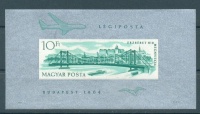 1964 Erzsébet-híd vágott blokk (20.000)