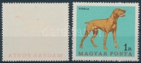 1967 Magyarországi kutyafajták 1Ft a piros szín gépszínátnyomatával / Mi 2339 with machine offset of the red colour