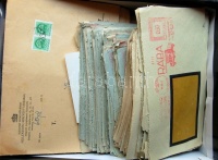 Több száz darab céges levél a 30-as 40-es évekből, többnyire gépi bélyegzéssel / hundreds of business covers from the 1930-1940-es, mostly with machine cancellation