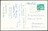 1962 Képeslap KISKUNHALAS pályaudvari bélyegzéssel