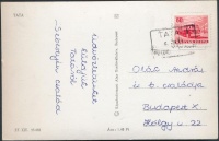 ~ 1965 Képeslap 'TATA 1' pályaudvari bélyegzéssel