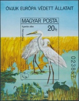 1980 Madarak vágott blokk