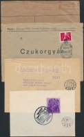 1938-tól 8 db régi nagyrészt magyar, főleg céges levél, közte 2 db visszatért bélyegzővel