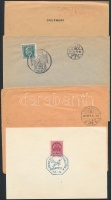 1938-tól 8 db régi nagyrészt magyar, főleg céges levél, közte 2 db visszatért bélyegzővel