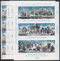 1994-1996 Feszty-körkép I-III kisív + blokk (11.500)