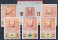 2000/D18 Millennium emlékív + levélzáró sor azonos sorszámmal No 27