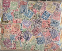 1900-1913 1500 db Turul bélyeg, sokféle címletben zacskóban ömlesztve