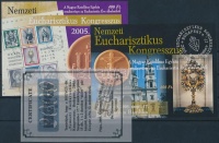 2005/28-29 Nemzeti Eucharisztikus kongresszus emlékív pár hátoldali aláírással + tanúsítvány (7.000)