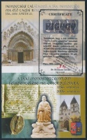 2006/18-19 Ják összefüggő emlékívpár hátoldali aláírással (5.000)