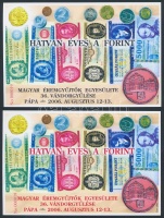 2006/48c-d Hatvan éves a forint emlékívpár + tanúsítvány (6.000)