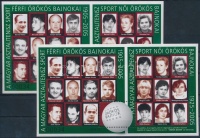 2006/66 A magyar asztalitenisz sport örökös női és férfi bajnokai emlékívpár (6.500)