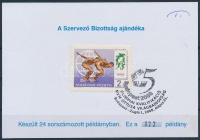 2008 MVM Öttusa VB emlékív 'A Szervező Bizottság ajándéka' alkalmi bélyegzéssel No 022 sorszámmal