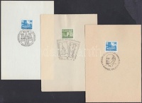 1960-1980 96 db alkalmi és emlékbélyegzés papírlapokon: bélyegkiállítások, sport, vásárok stb.