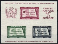 1955 10 éves az ENSZ blokk Mi 1 I