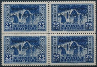 1925 Köztársaság kiáltványa négyestömb Mi 115