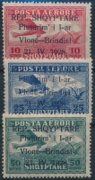 1928 Repülő sor 3 értéke Mi 163-165