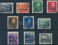 1934 10 éves az alkotmány sor Mi 242-251