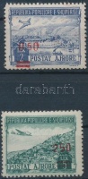 1952 Légiposta sor piros felülnyomással Mi 521-522