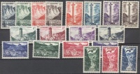 1955 Tájak sor Mi 142-160