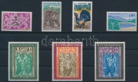 1971 2 klf önálló bélyeg + 2 klf sor Mi 229-231, 234-237