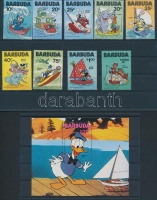 1981 Walt Disney figurák sor Mi 534-542 + blokk 56