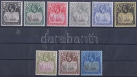 1924/1933 Forgalmi bélyegek Mi 10-16, 19-20 (5P, 1Sh, 2Sh postatiszta)