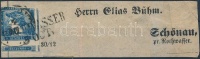 1851 0,6kr Hírlapbélyeg címszalagdarabon 'ROTHWASSER'