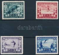 1933 Síelés sor Mi 551-554 (Mi 551 gumi hiba)