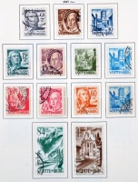 Württemberg gyűjteményrészlet Schaubek albumlapokon (Mi EUR 324,-)