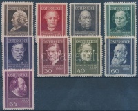1937 Orvosok sor Mi 649-657 (Mi EUR **65.-)(rozsda foltok)