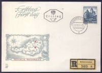 1957 Mi 1038 Heidenreichsteinben bélyegzett FDC