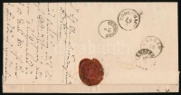 1855 Ex offo 'MONASTRZYSKA' - 'lLEMBERG' - 'KRAKAU' - 'BODENBACH' - 'TETSCHEN'