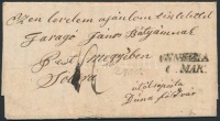 1855 Portós levél 'VENEZIA' - Pest - Dúnaföldvár