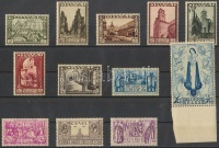 1933 Orval apátság sor Mi 354-365