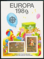 1989 Europa CEPT színes de luxe blokk (példányszám 850)