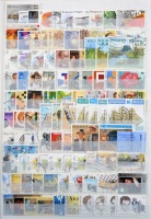 Belga gyűjtemény 1965-2007 kb. 1400 klf bélyeg 8 db berakólapon (magas katalógus érték)
