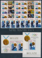 1979 Téli Olimpia, Lake Placid fogazott sor ívközéprészes párokban + vágott sor Mi 501-508 A, B + blokk 20-21