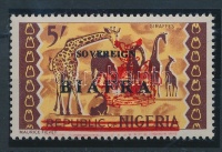 1968 Mi 14 kettős piros felülnyomással / red overprint double