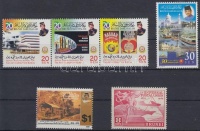 1949-2002 Uralkodó 6 klf bélyeg közte hármascsík