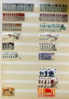 Hongkong, India, Indonézia, Izrael rendező, kb 1.800 bélyeg 16 lapos rugós berakóban