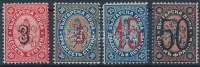 1884 Mi 21-24 II (1 sarokhiba)