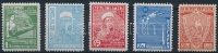 1935 Sportegyesületek Konferenciája Junak 5 érték Mi 280-283, 285 (Mi 284 hiányzik)