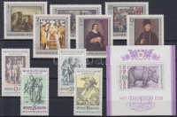 1967-1979 2 db Festmény sor Mi 1771-1776, 2784-2787 + blokk Mi 92